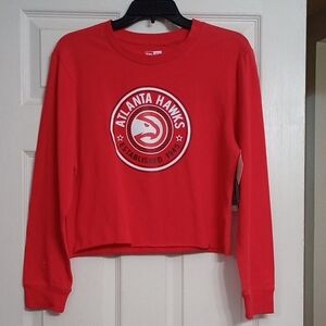 NBA Atlanta Hawks Red Women's Long Sleeve Tee